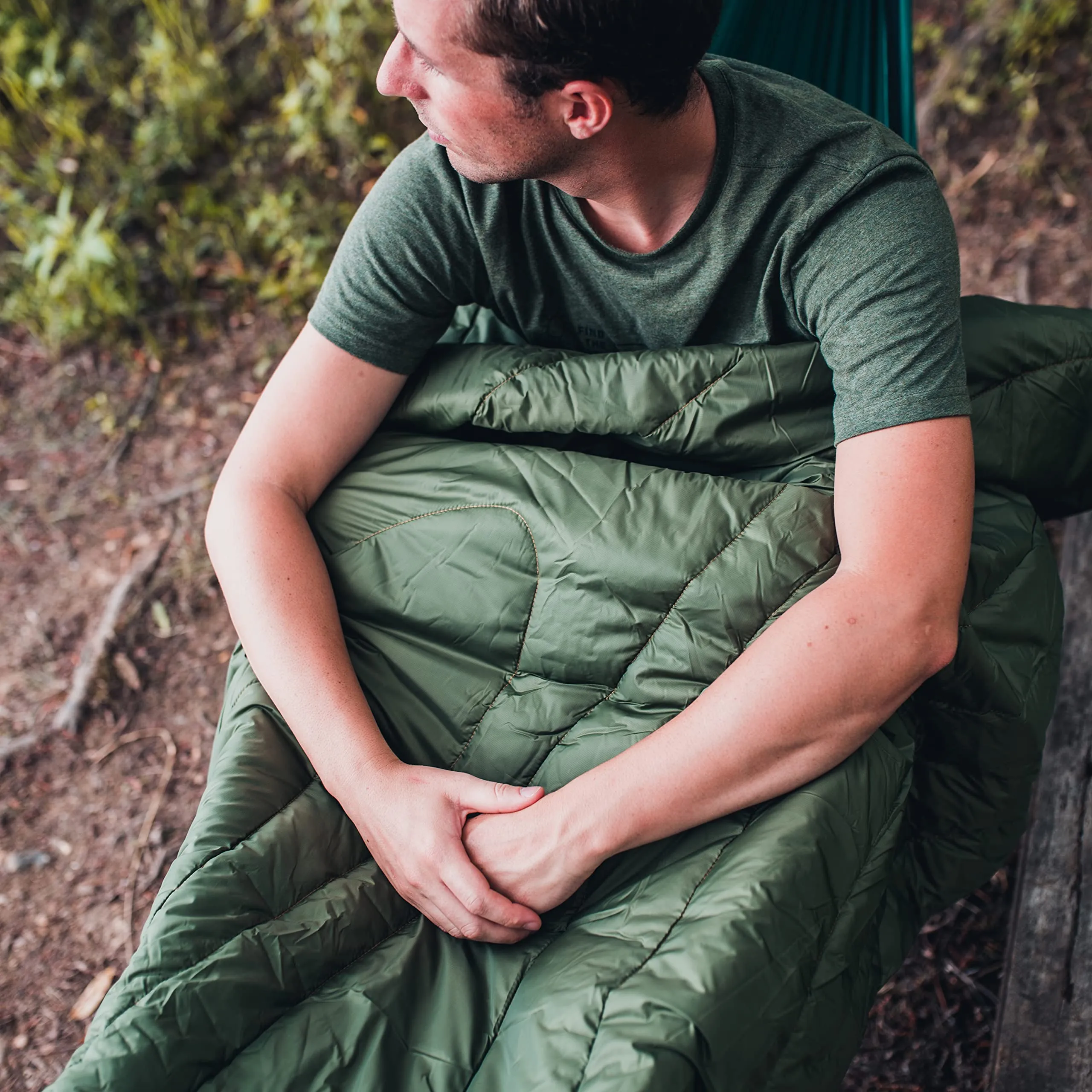 4Monster Water-resistant Double Puffy Camping Packable Blanket