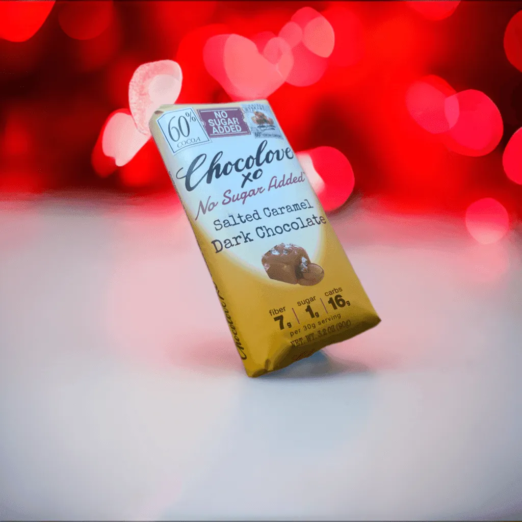 60% No Sugar Salted Caramel Dark Chocolate
