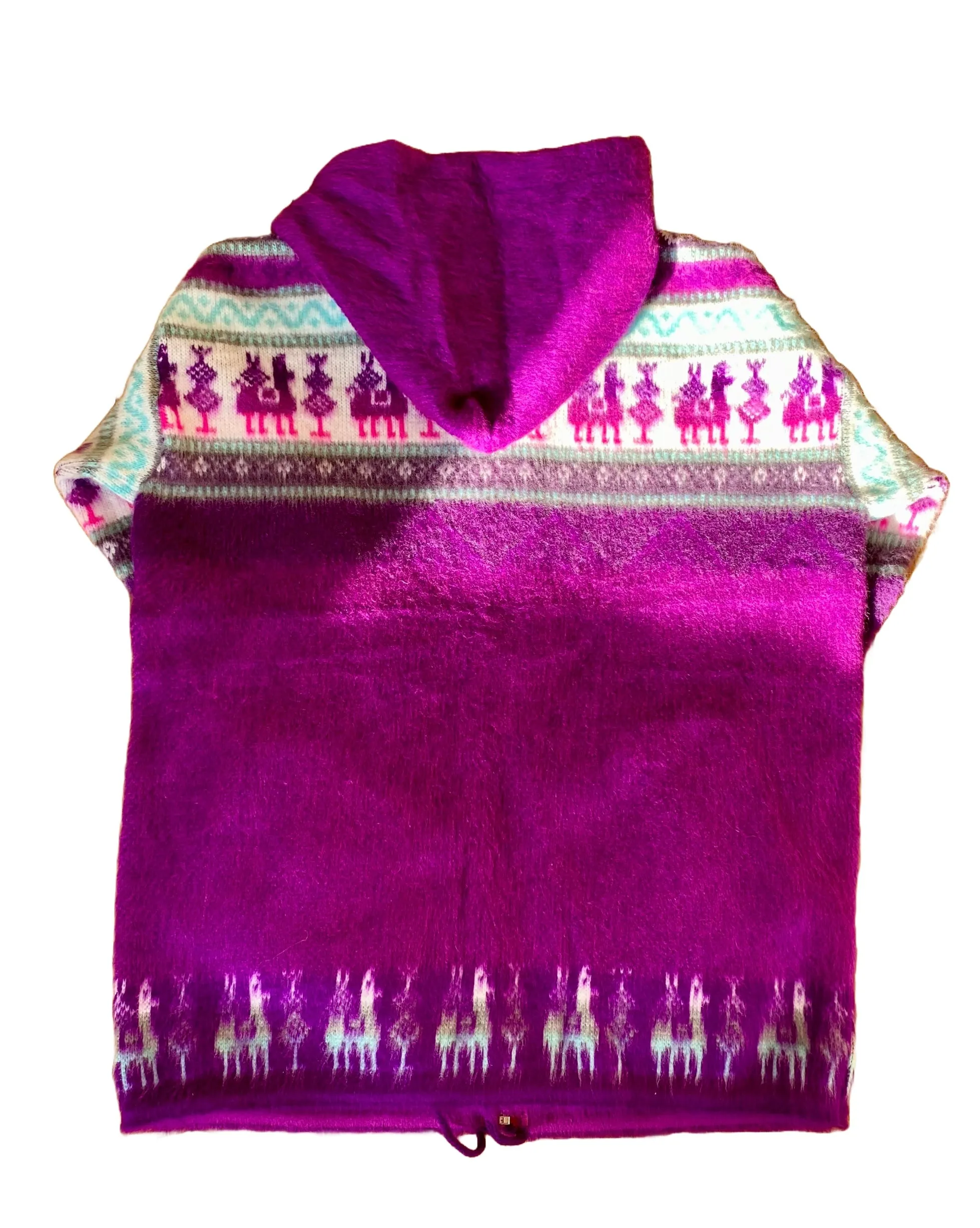 AlpacaChill Magenta llama   Heavyweight  Alpaca blend Hoodie