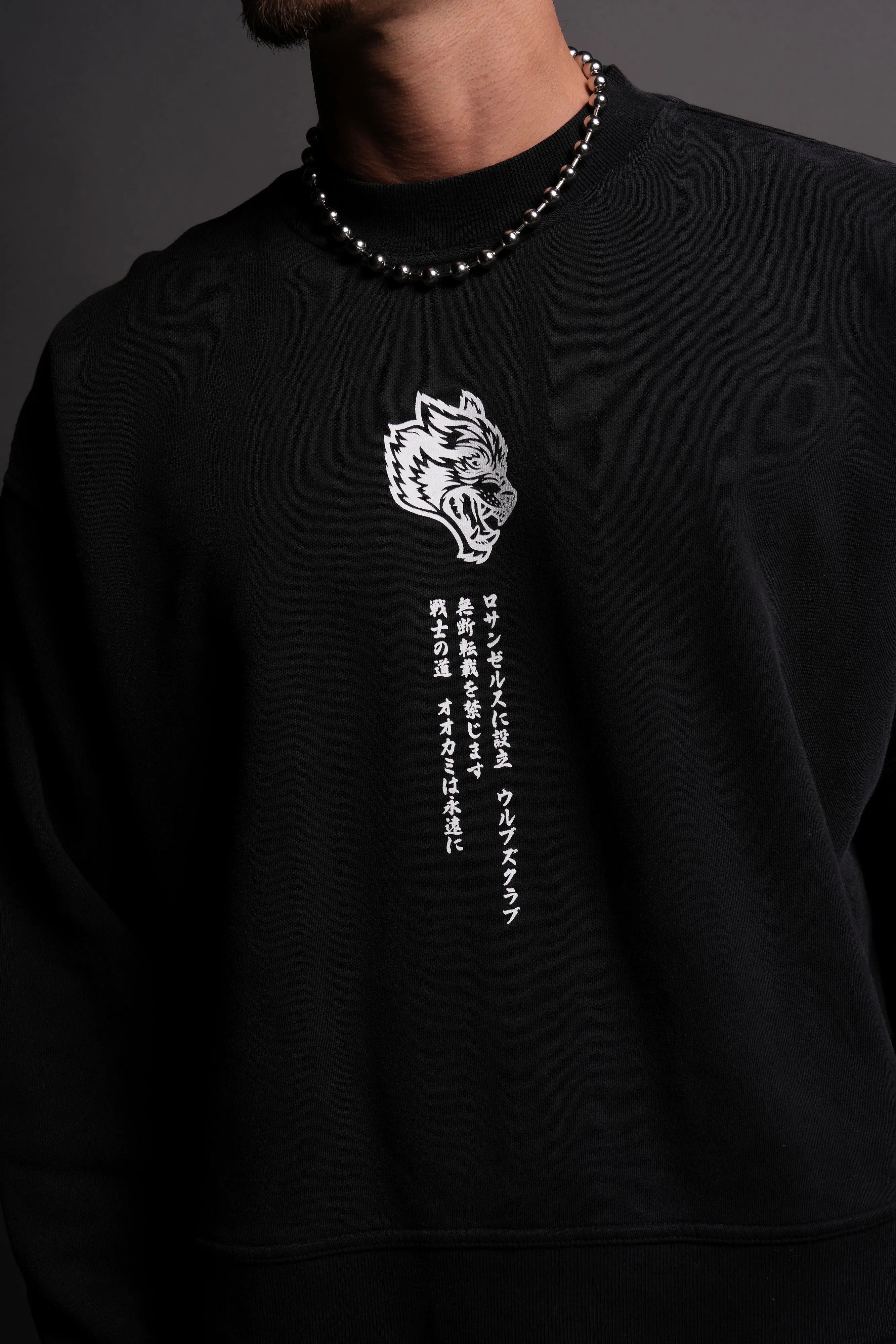 Always Watching Unisex "Box Cut" London Crewneck in Black