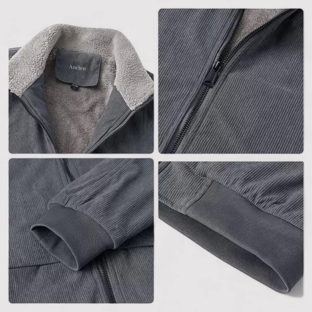 Ancien | Old Money Men's Fleece Corduroy Jacket