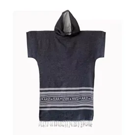 Arzi Hooded Poncho - Granitic Grey
