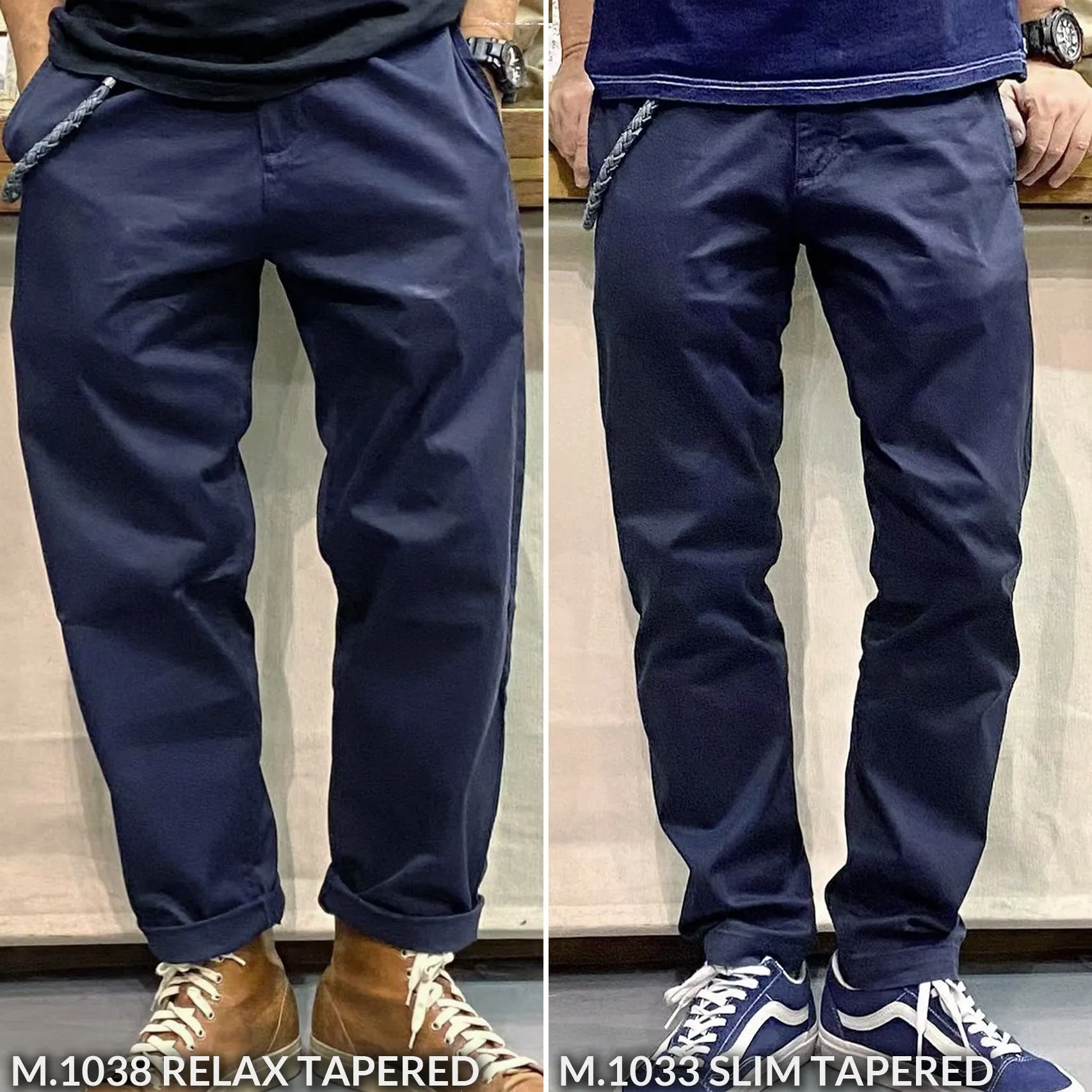 BZEN M.1033 EZ SLIM TAPERED STRETCH CHINO