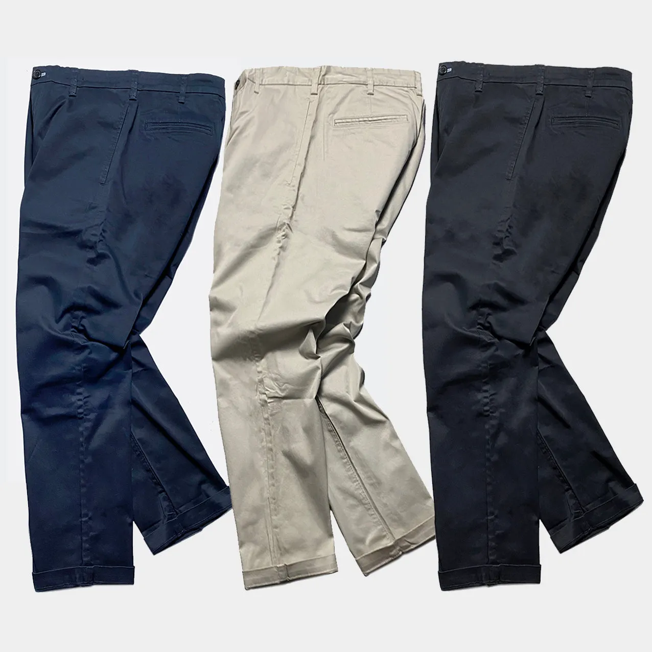 BZEN M.1033 EZ SLIM TAPERED STRETCH CHINO