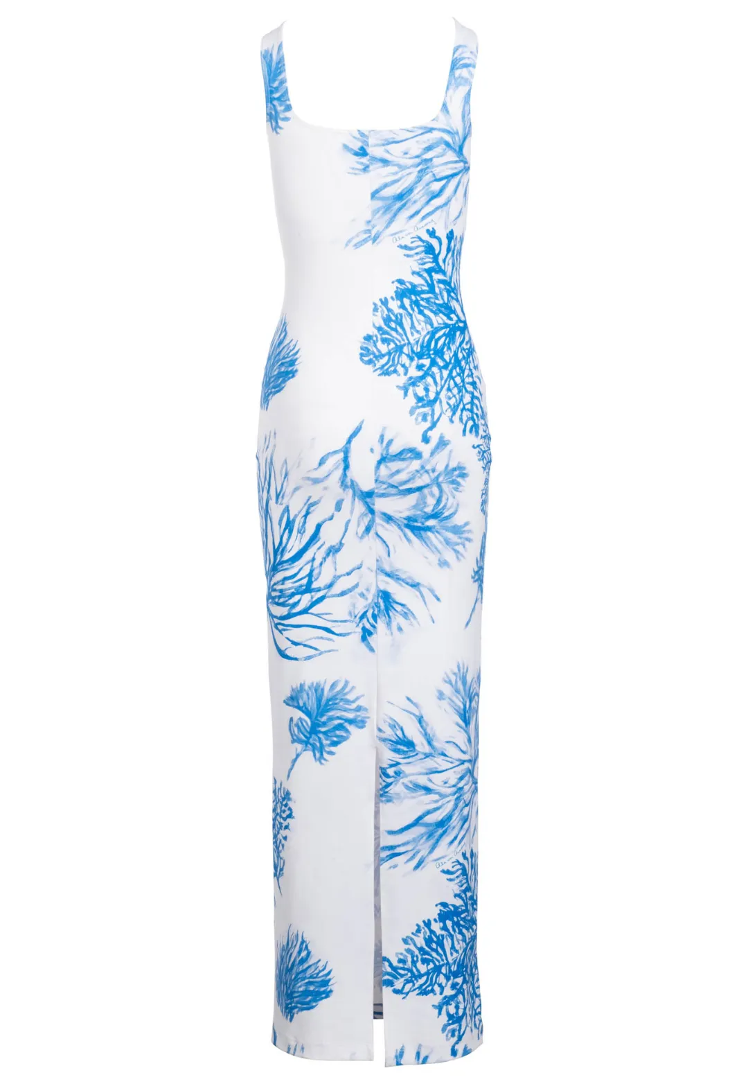 Caterina Long Stretch Knit Dress in Toile de Reef