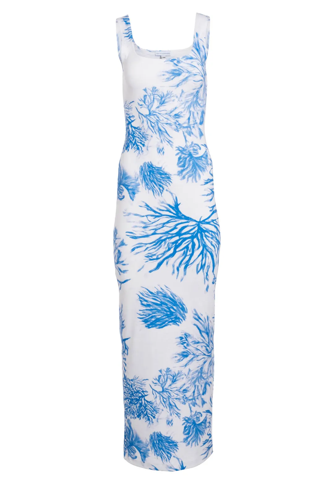 Caterina Long Stretch Knit Dress in Toile de Reef