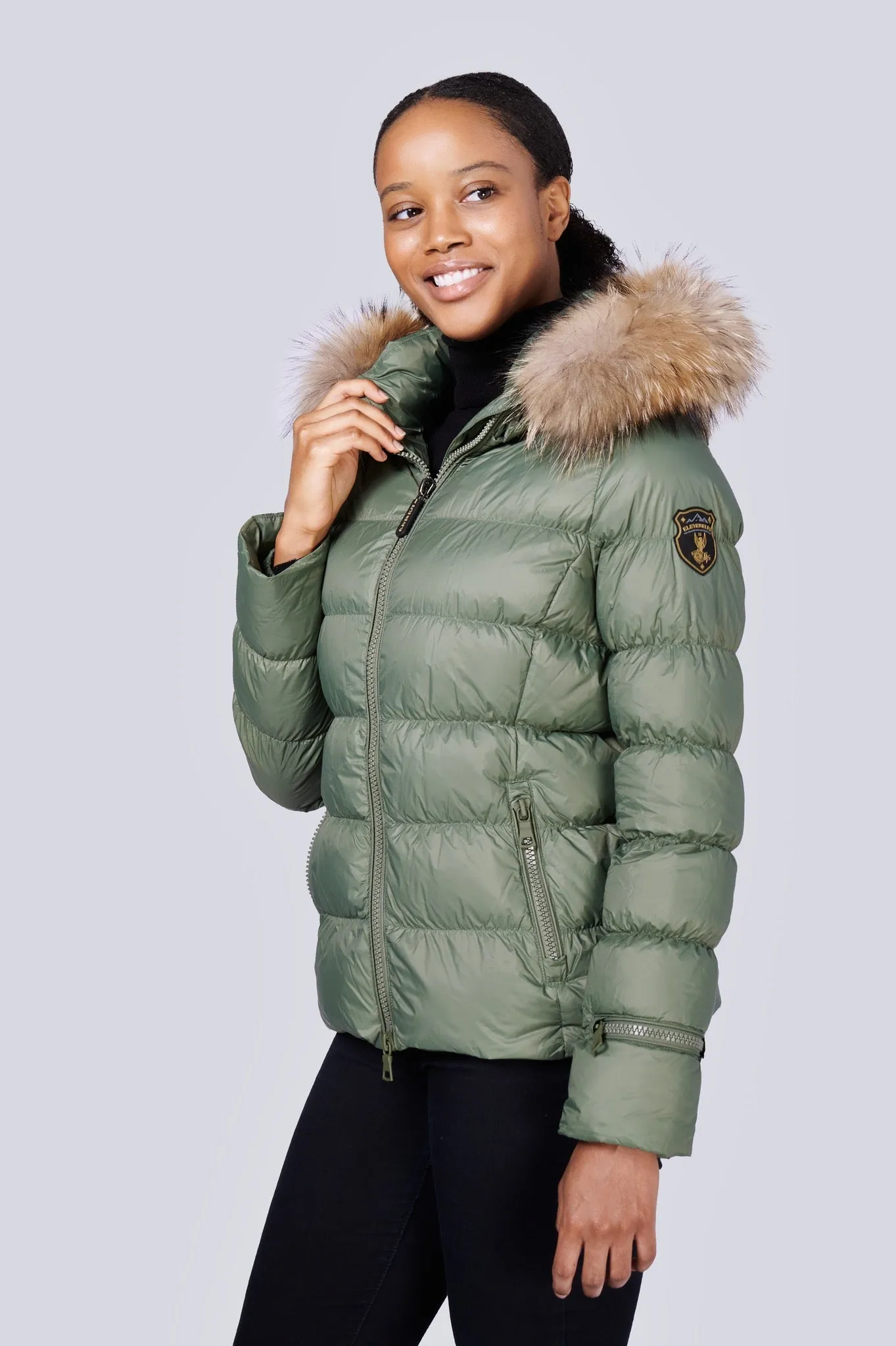 Chill Short Down Jacket | Military