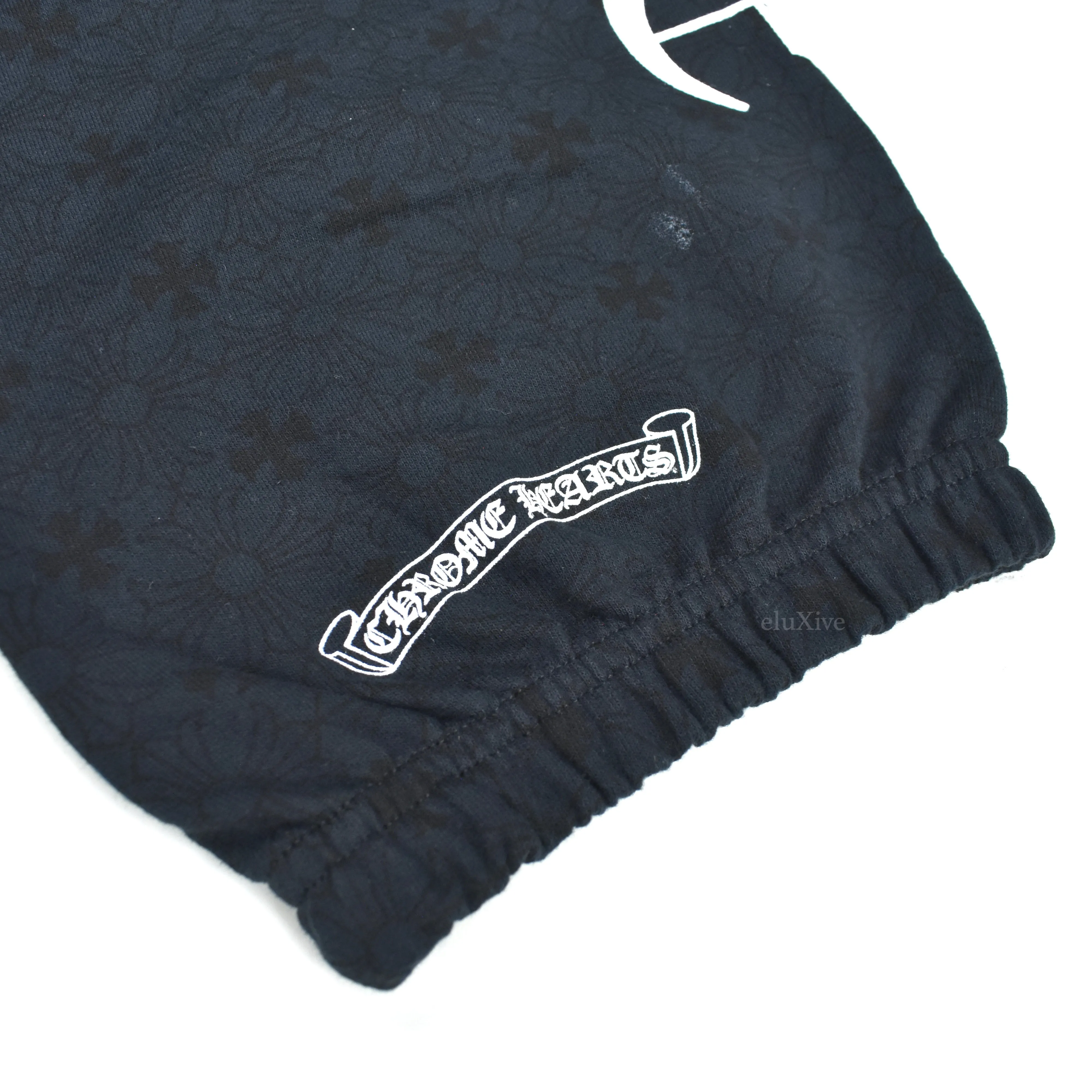 Chrome Hearts - Black Allover Plus Logo Print Sweatpants