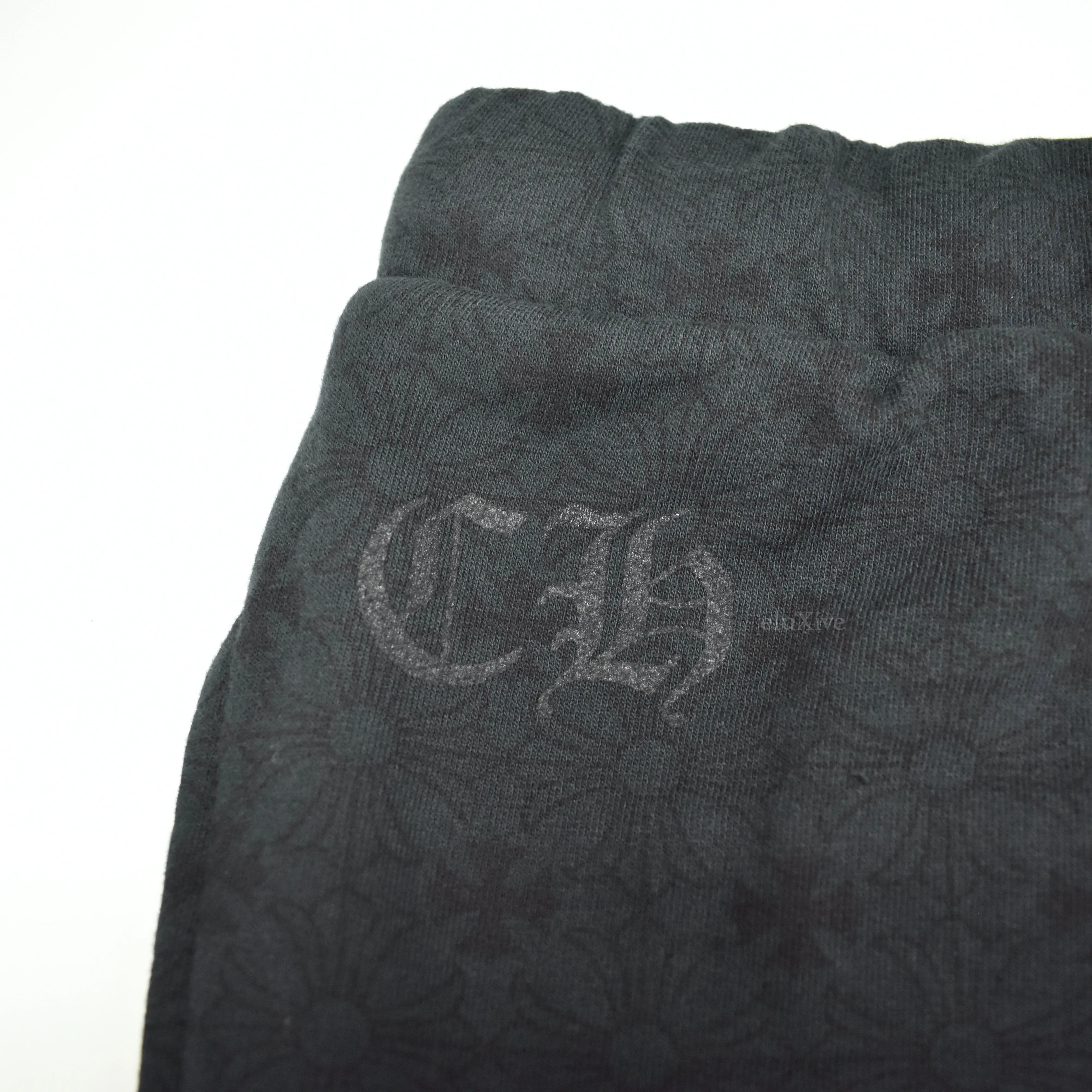 Chrome Hearts - Black Allover Plus Logo Print Sweatpants