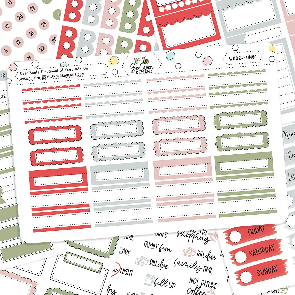 Dear Santa Functional Sticker Kit