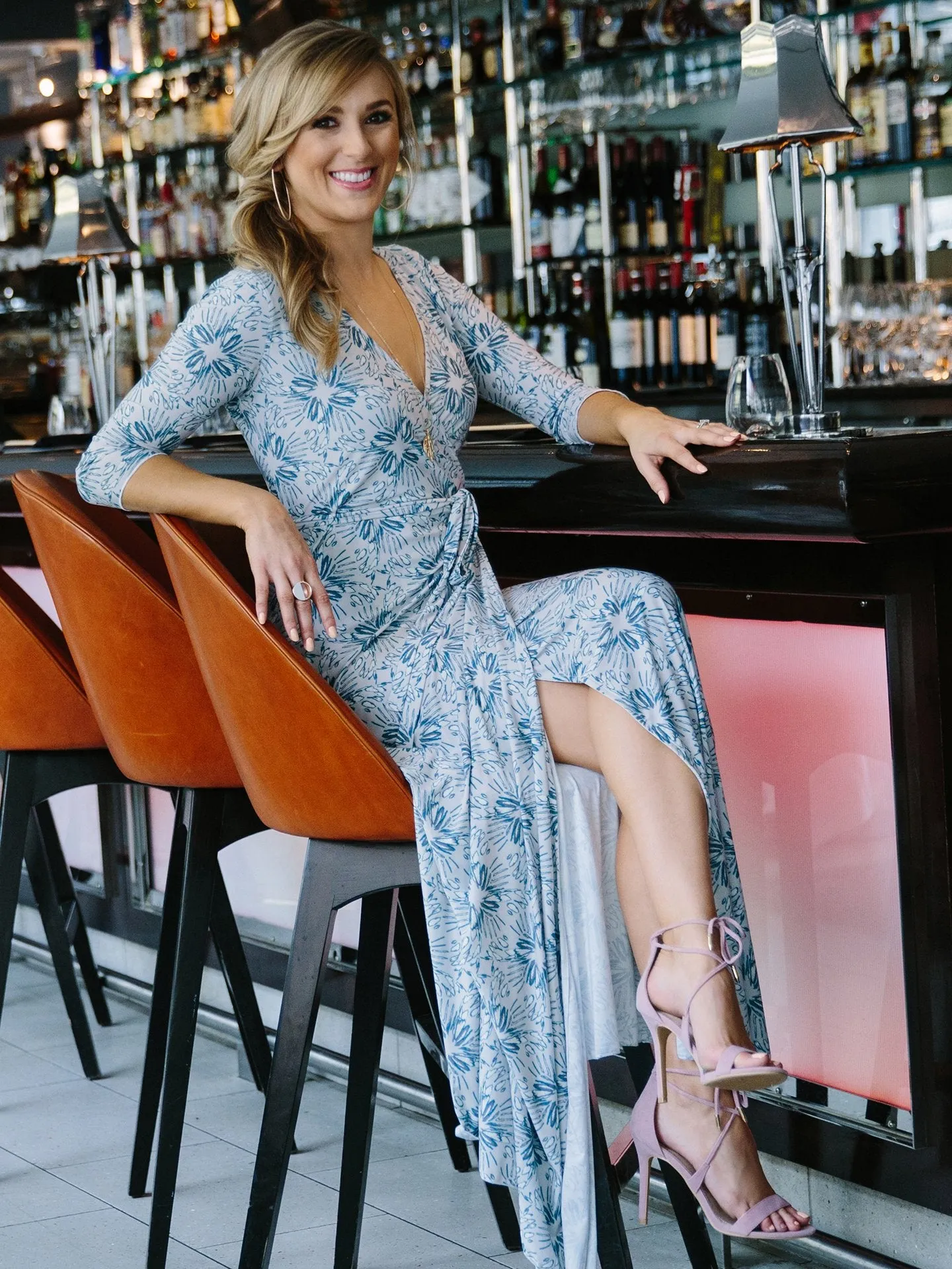 Elegance Redefined: 'Natalie' Full-Length Wrap Dress - Comfort & Style United