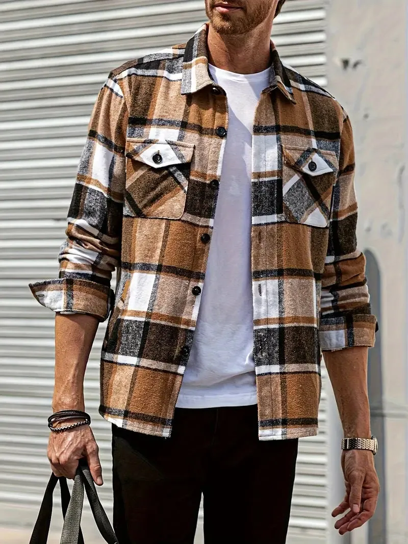 Elegant Plaid Shirt for Men