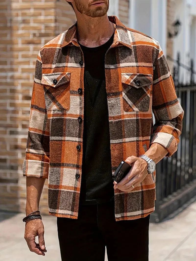 Elegant Plaid Shirt for Men