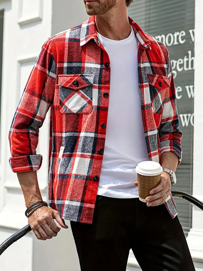 Elegant Plaid Shirt for Men