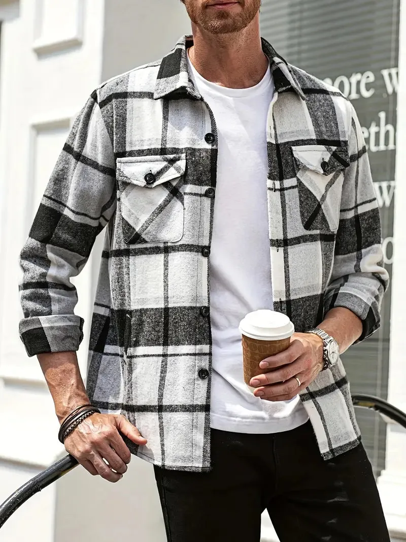 Elegant Plaid Shirt for Men