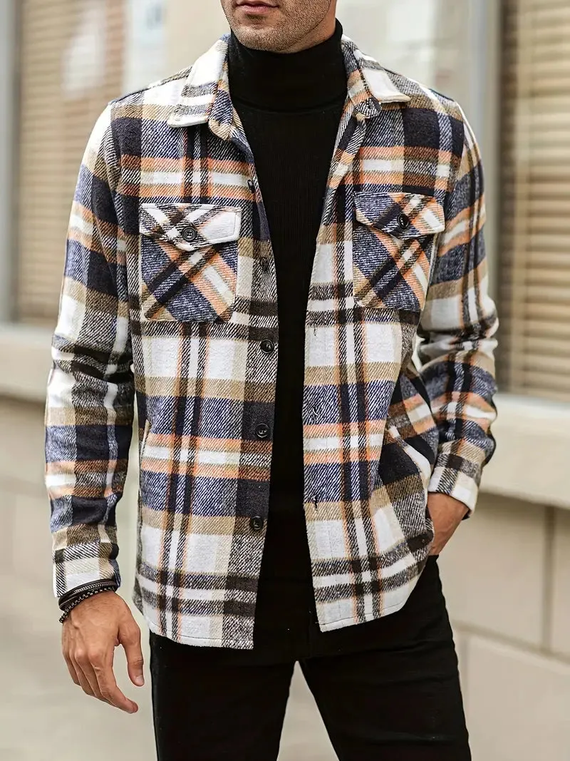 Elegant Plaid Shirt for Men