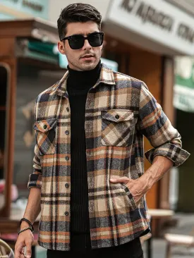 Elegant Plaid Shirt for Men