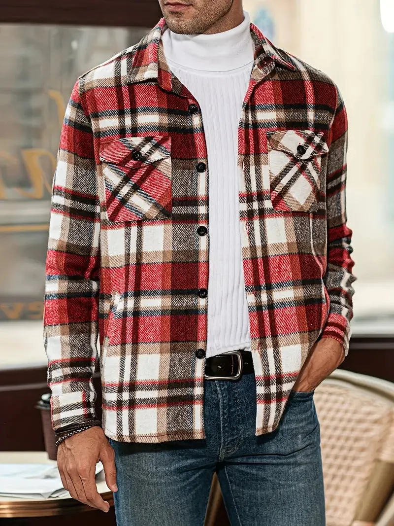 Elegant Plaid Shirt for Men
