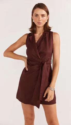 ELLISON WRAP MINI DRESS