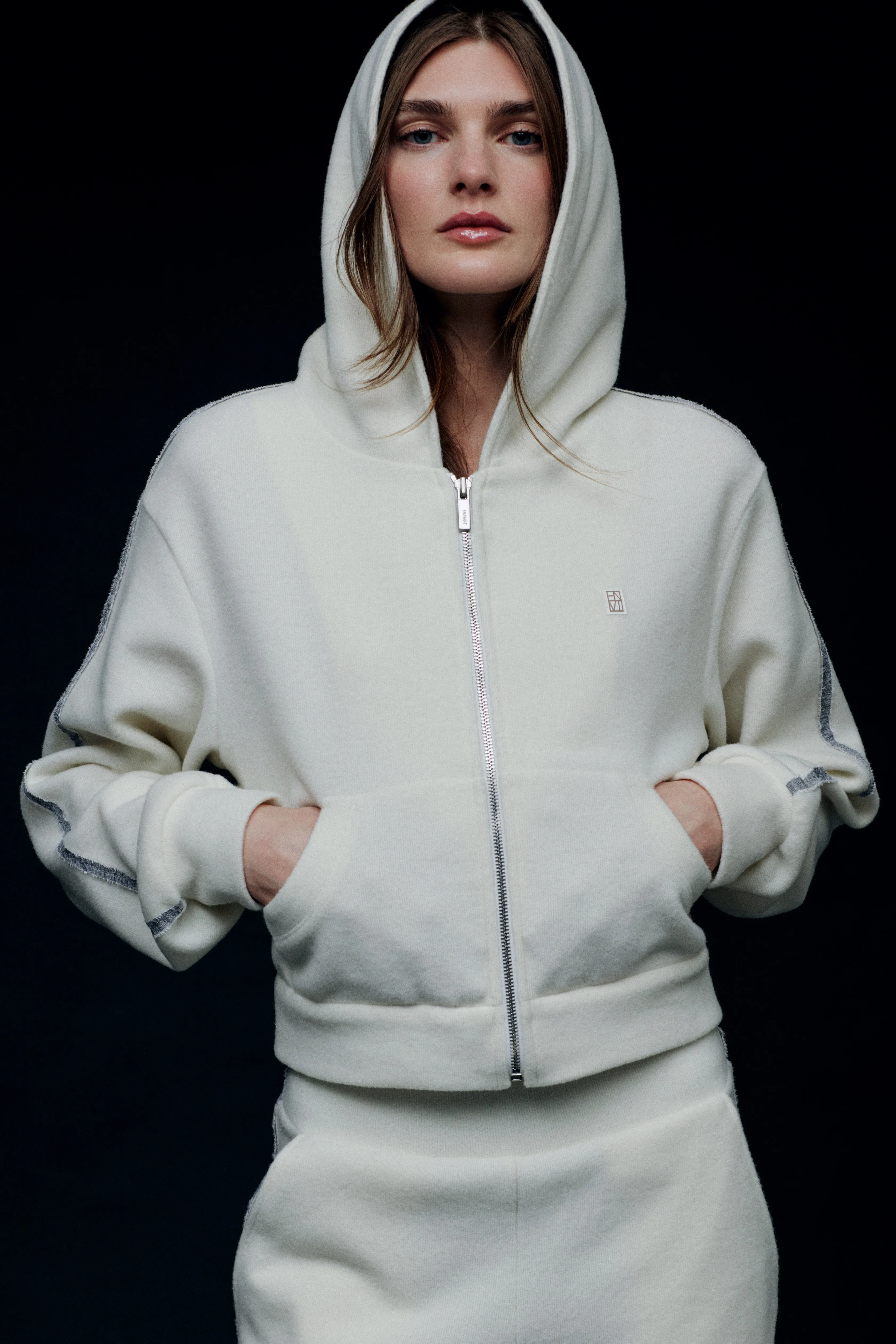 ENVT Side Trim Zip-Up Hoodie Jacket