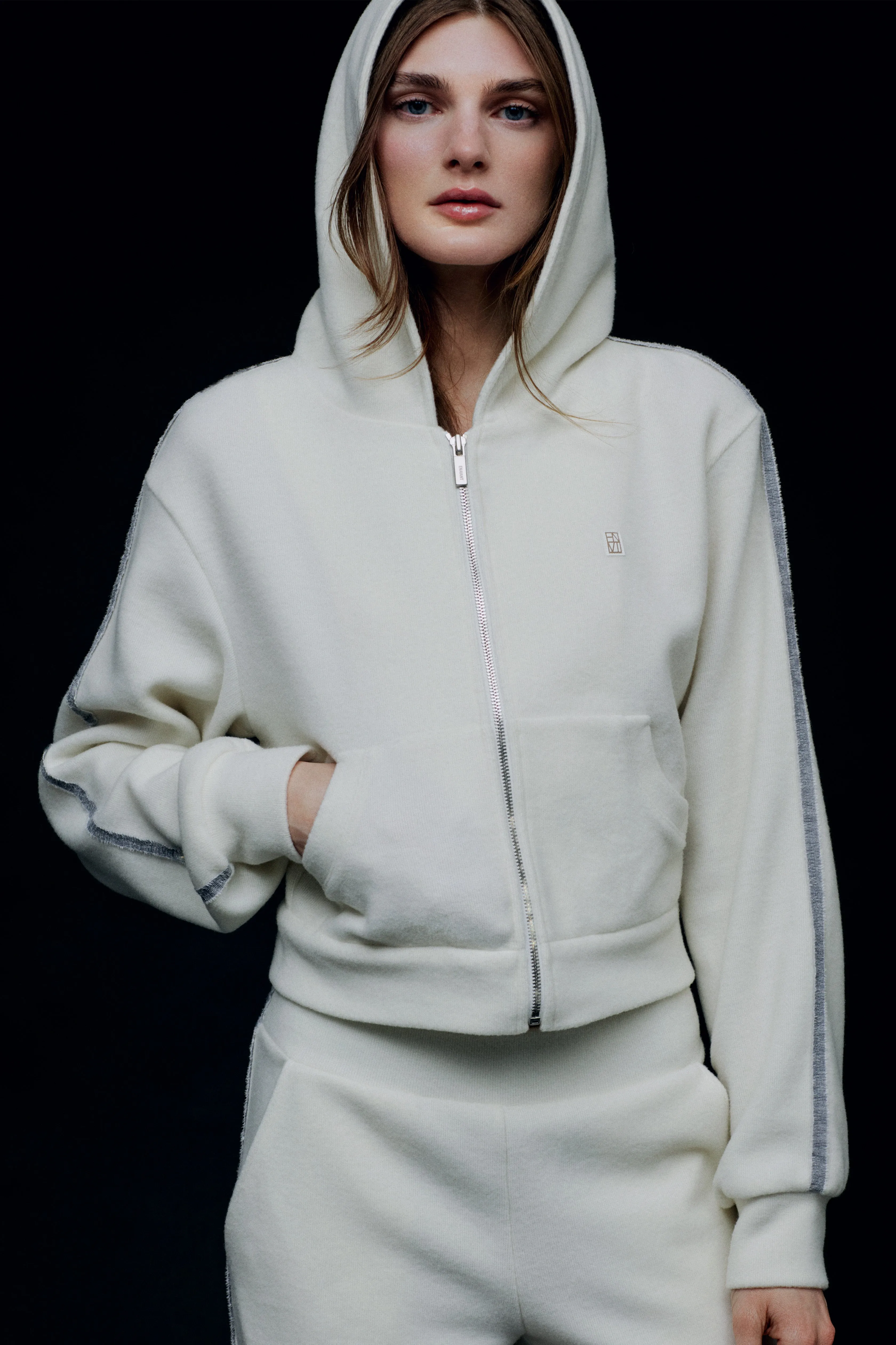 ENVT Side Trim Zip-Up Hoodie Jacket
