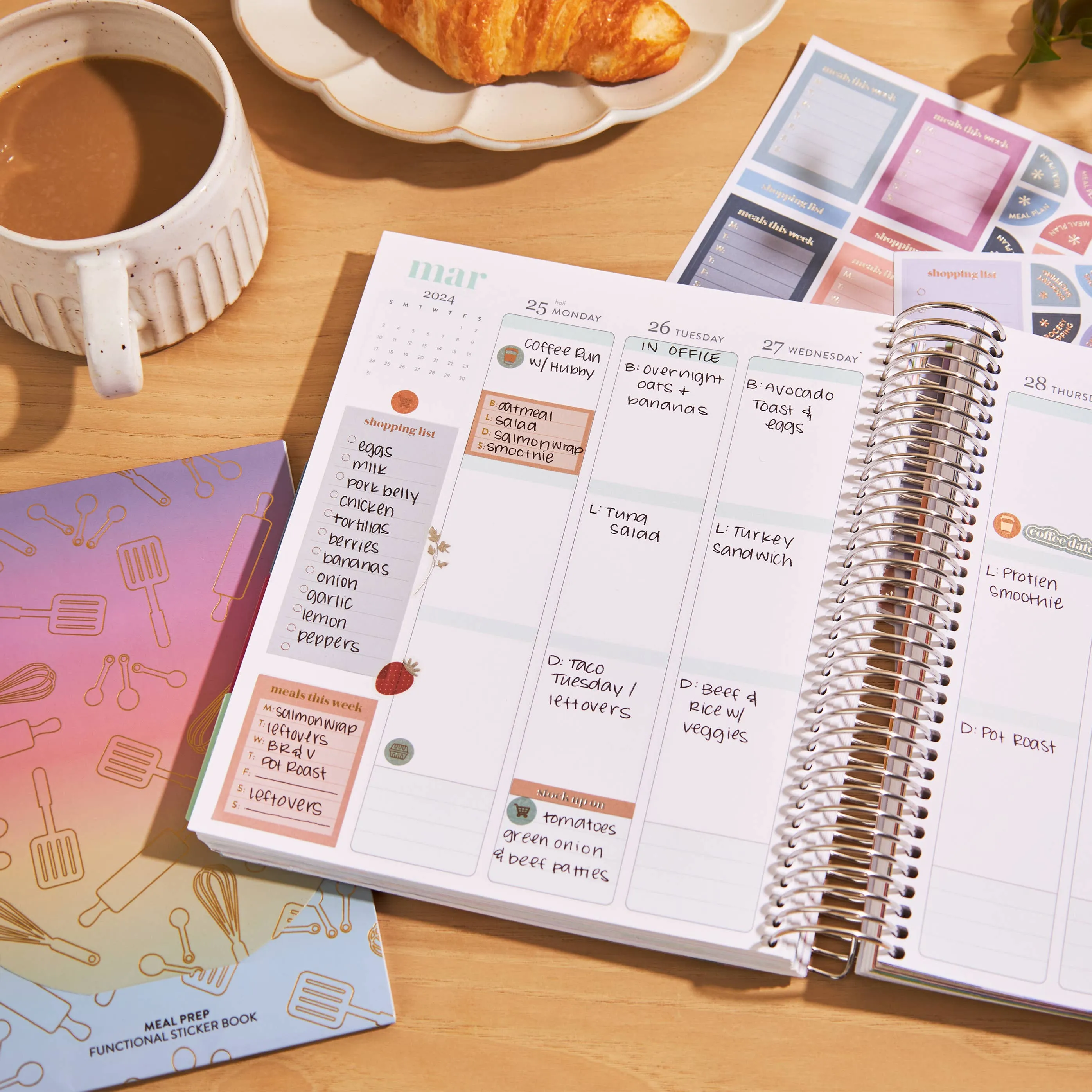 Erin Condren Meal Prep Functional Sticker Book