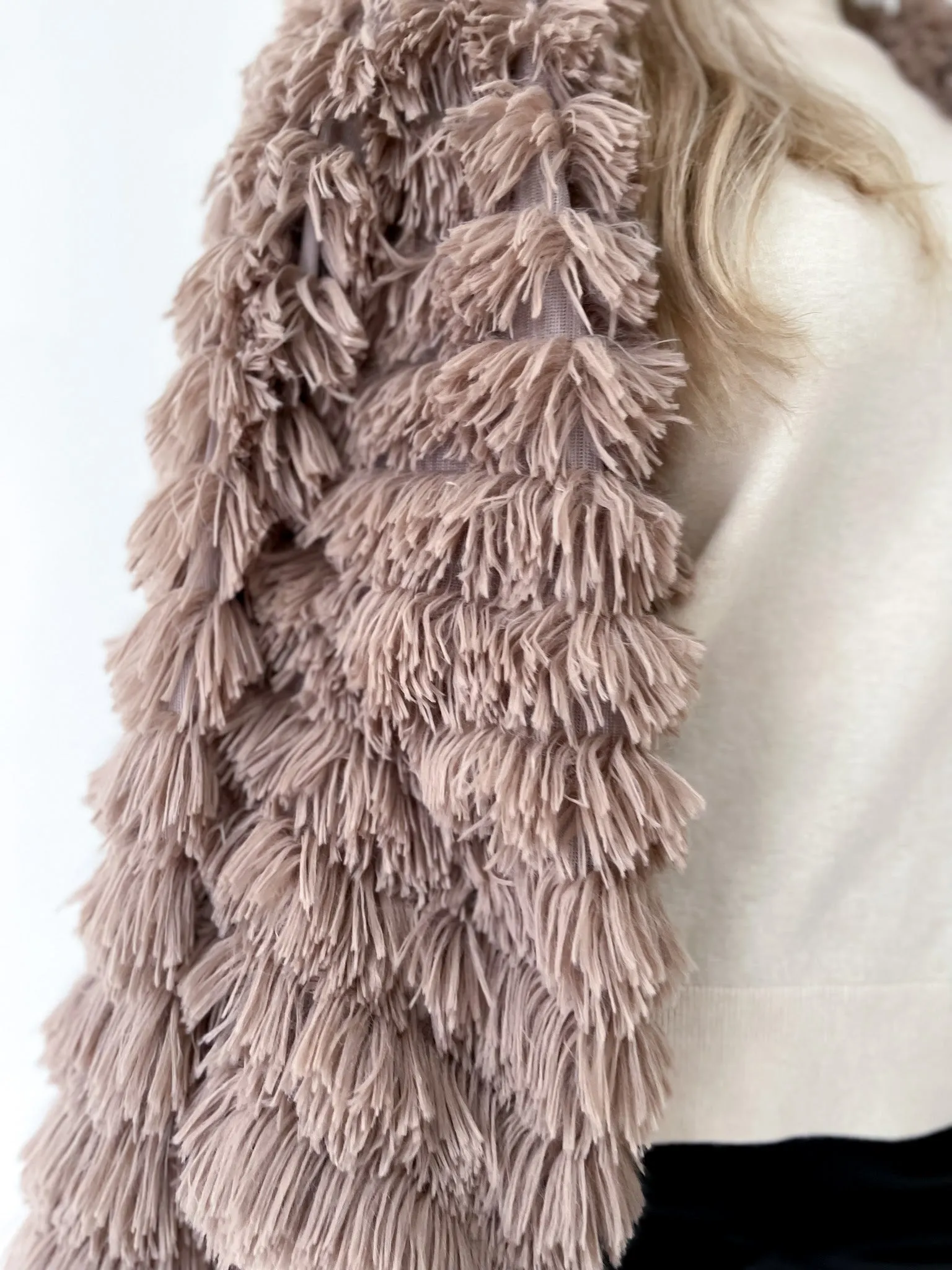 Fringe Fur Coat