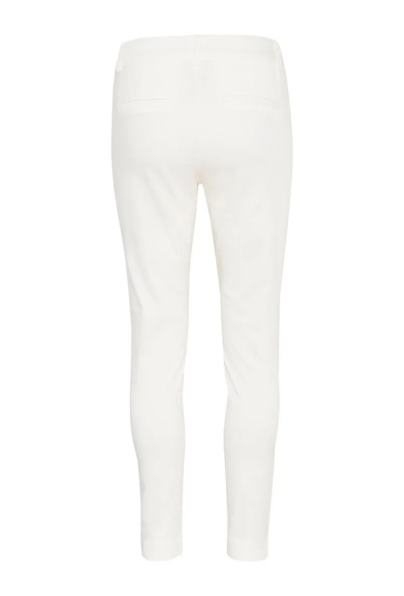 KAFFE KAlea Chino Pant Chalk White