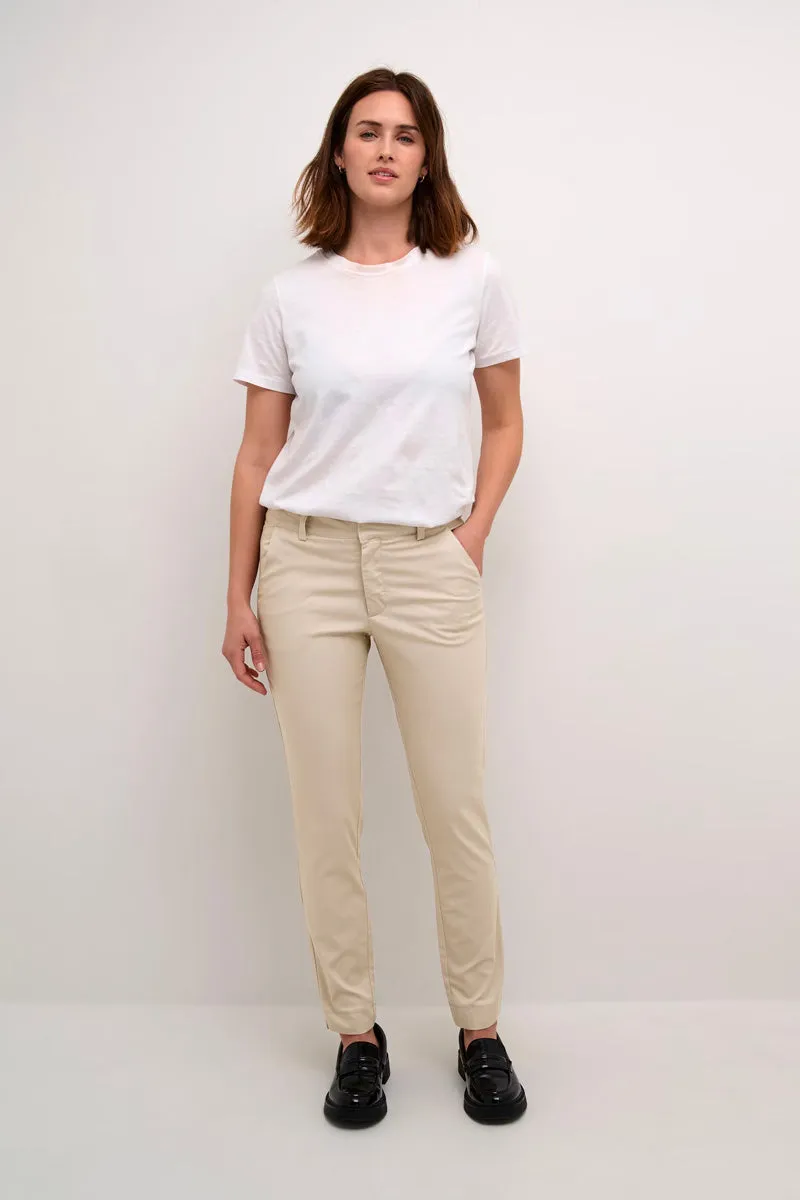 KAFFE KAlea Chino Pant Stone