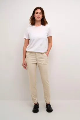 KAFFE KAlea Chino Pant Stone