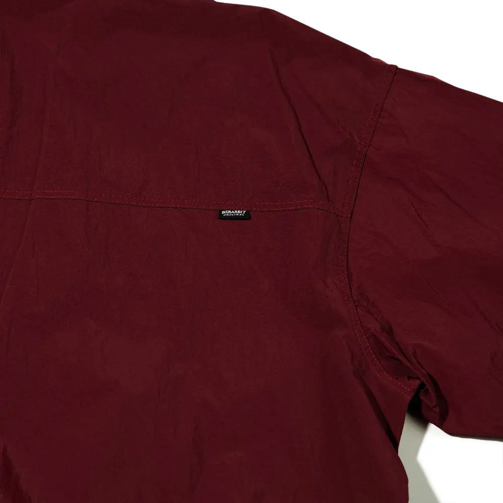 LIGHTWEIGHT ANORAK JACKET BURGUNDY