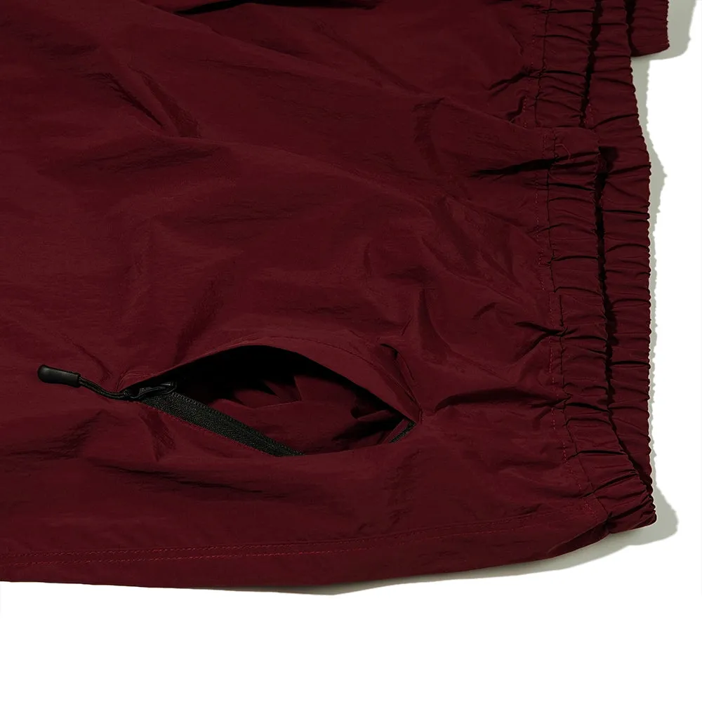 LIGHTWEIGHT ANORAK JACKET BURGUNDY