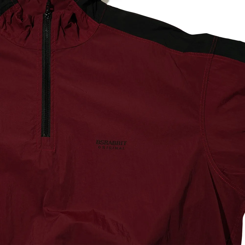 LIGHTWEIGHT ANORAK JACKET BURGUNDY