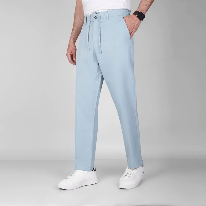 Lightweight TENCEL-Cotton Trousers -   MINT