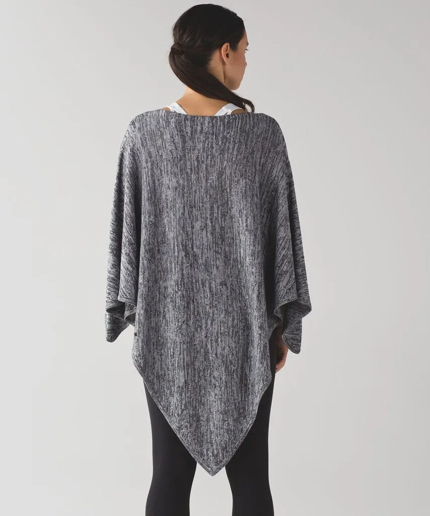Lululemon Mantra Scarf in Heathered Black/Heathered White - Size OS