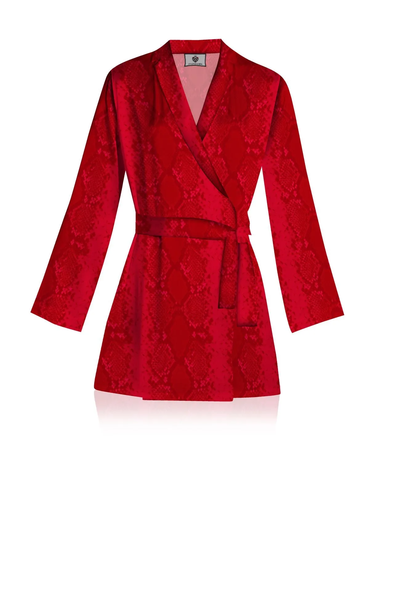 Made With Vegan Silk Mini Length Wrap Dress