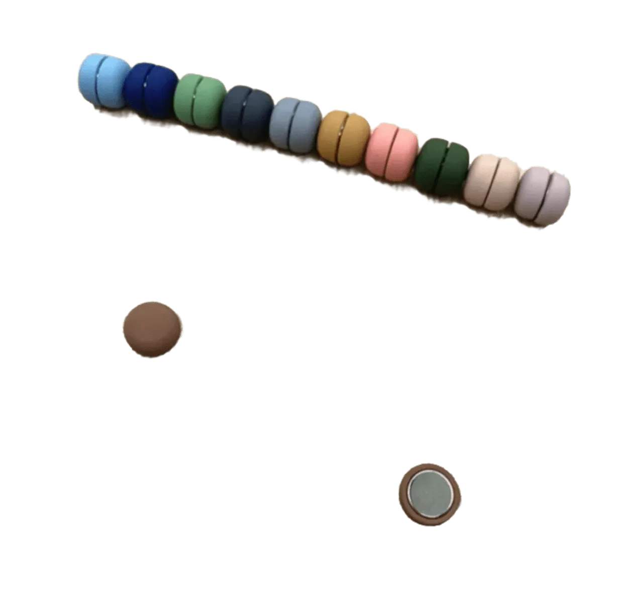 Mahogany Magnetic Button
