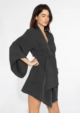 Noir Amara Mini Kimono Robe