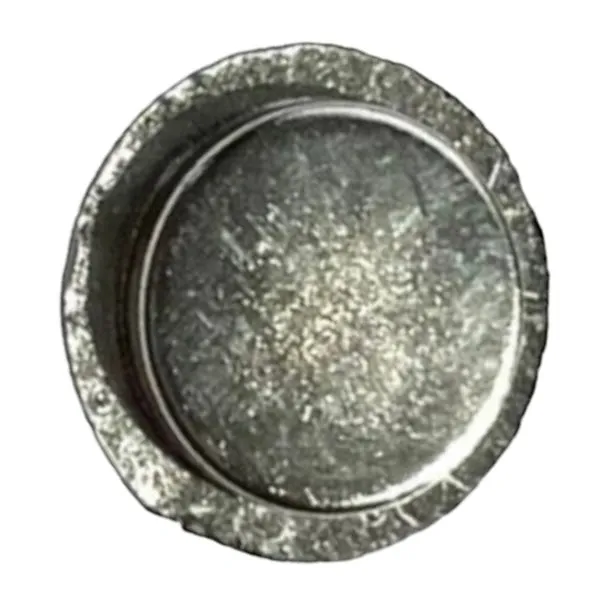 Opaque Faceted Black Glass Magnetic Button