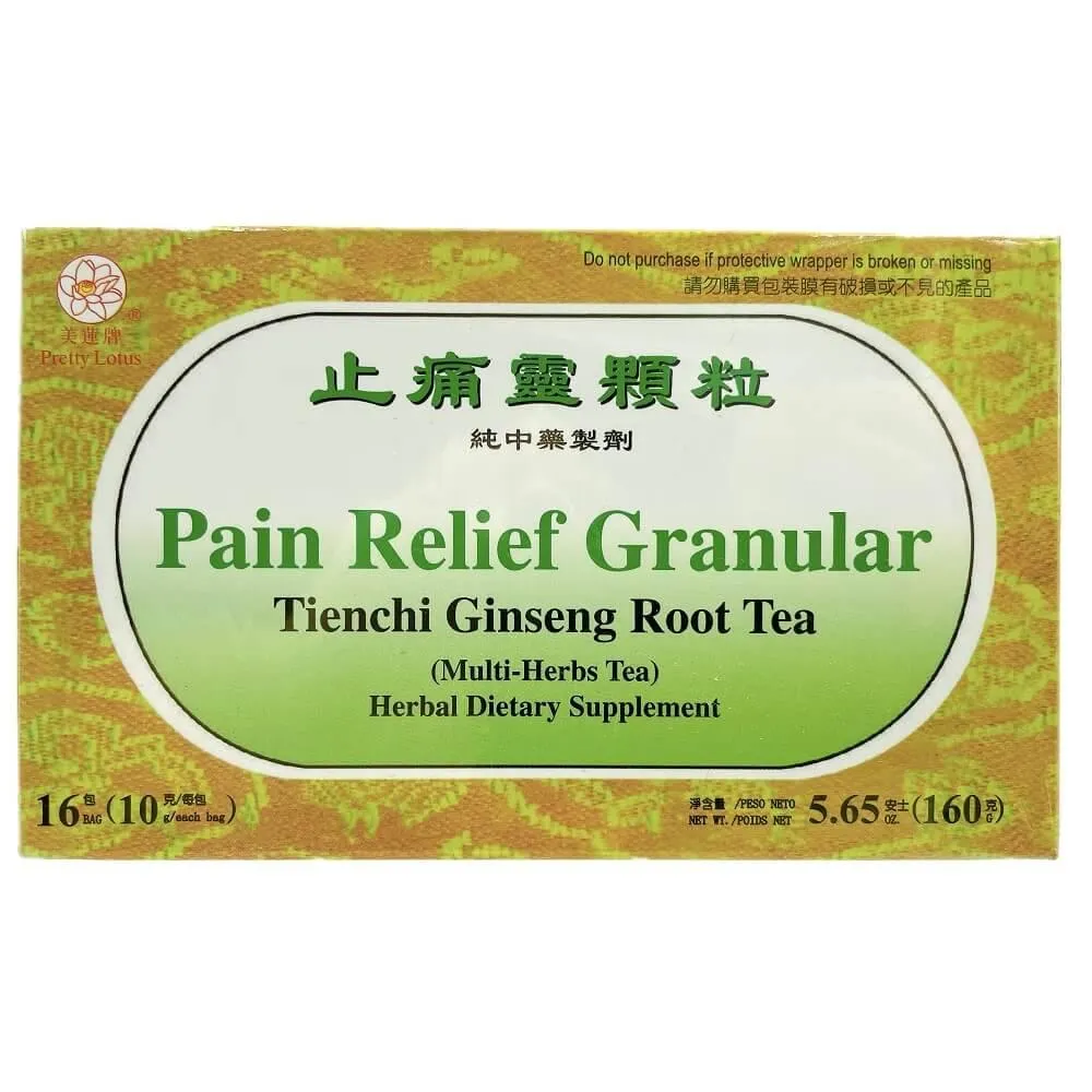 Pain Relief Granular Tienchi Ginseng Root Tea (16 Teabgas)