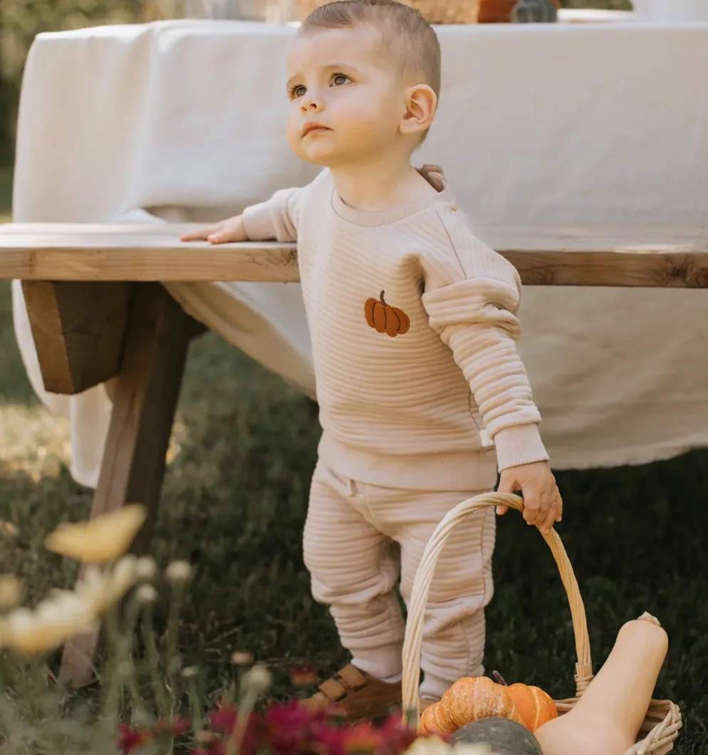 Petit Lem - Fall Quilted Set in Sand