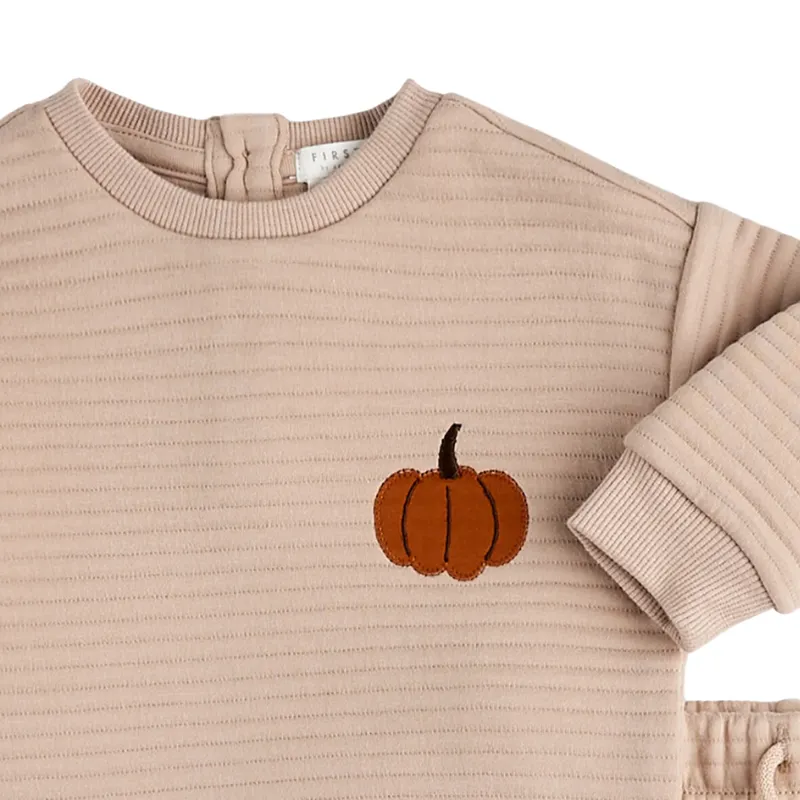 Petit Lem - Fall Quilted Set in Sand