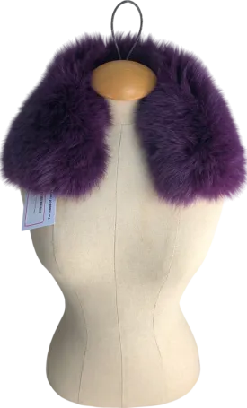 Purple Fur Collar One Size