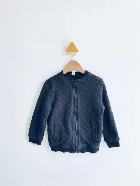 Quilted Zip Up Sweatshirt // 6Y