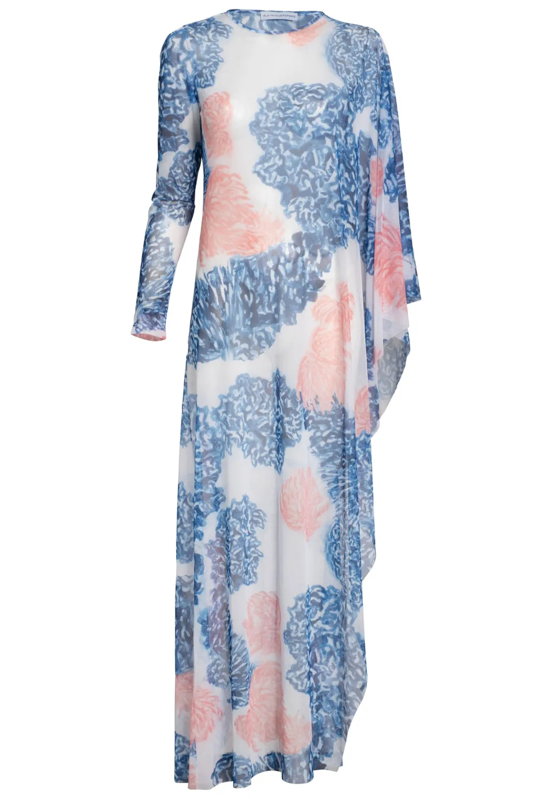 Rachel Sheer Poncho in Coral Reef