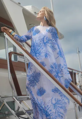Rachel Sheer Poncho in Toile de Reef