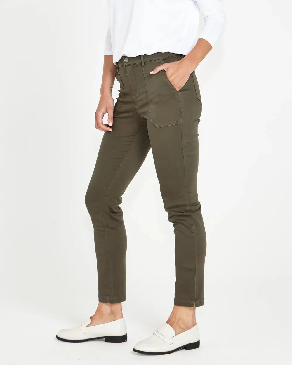 Roxette Stretch Chino Jogger - Khaki