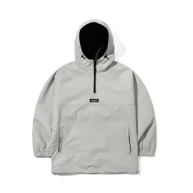 RUN HOODED ANORAK JACKET GRAY