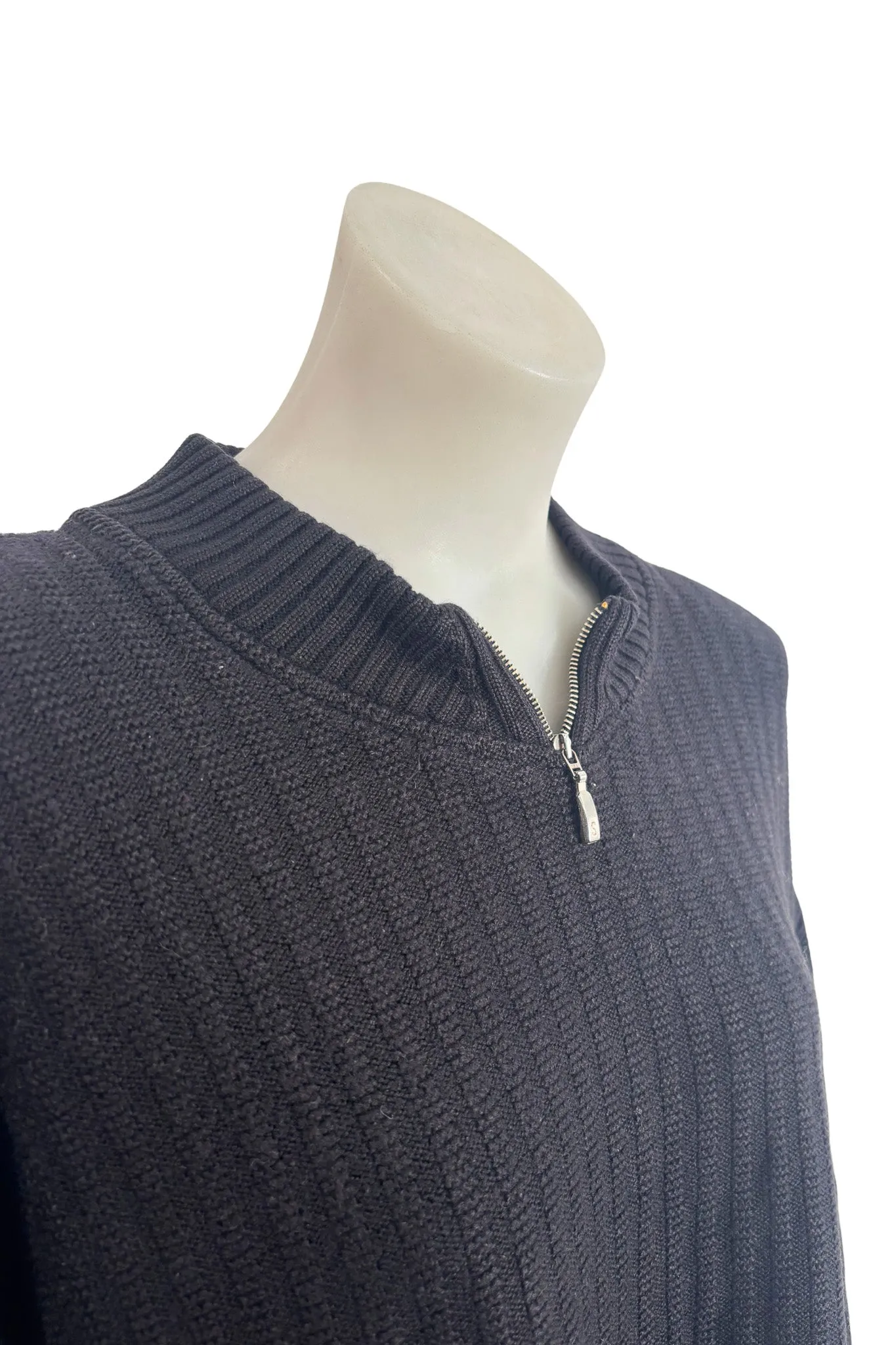 Sabri Ozel Italian wool 1/4 zip jumper, L