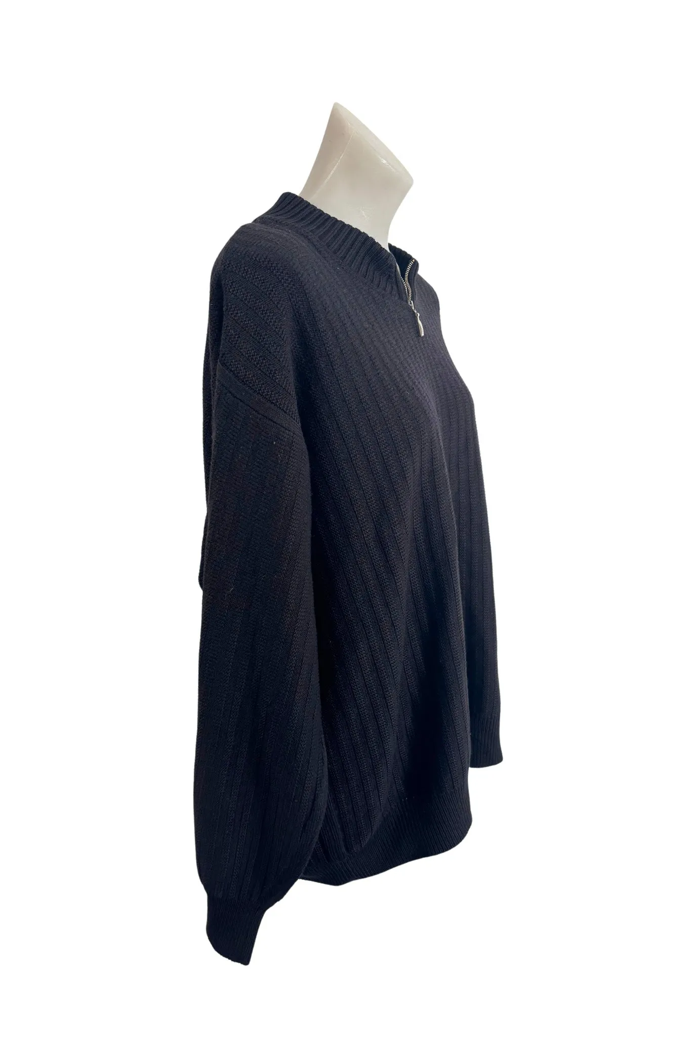 Sabri Ozel Italian wool 1/4 zip jumper, L